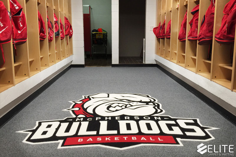 High School Locker Room Flooring by Elite Carpet & Matting Company